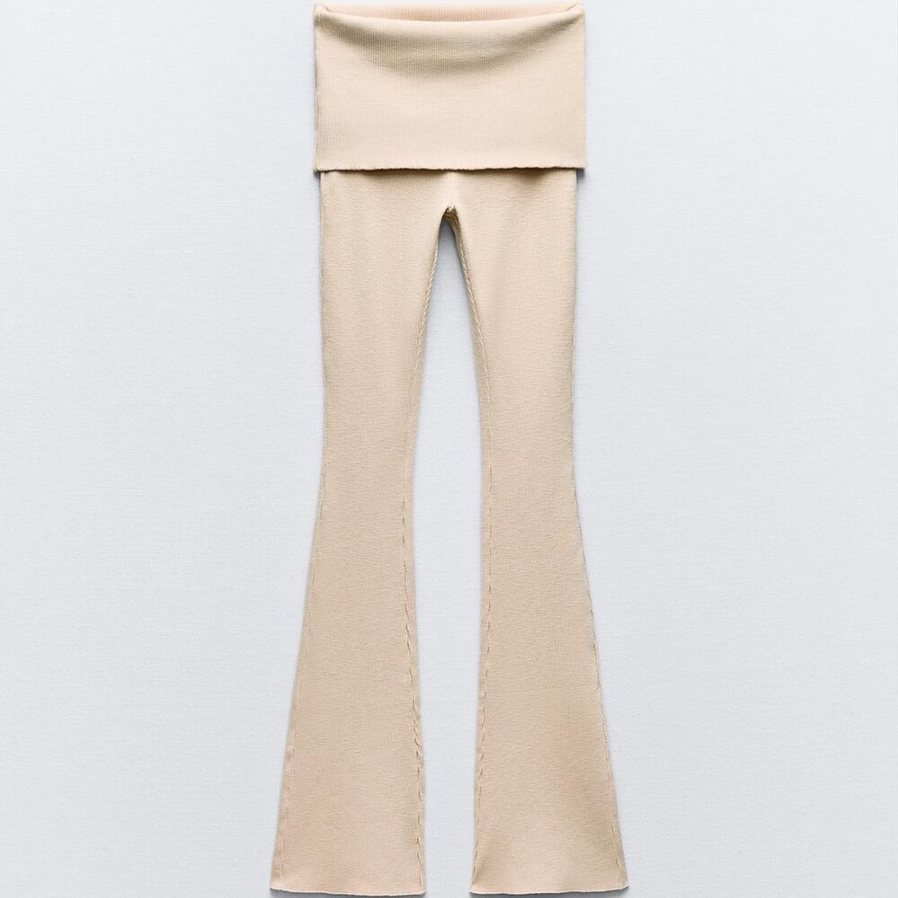 Zara Ribbed Flare Pants - Picture 4 of 8